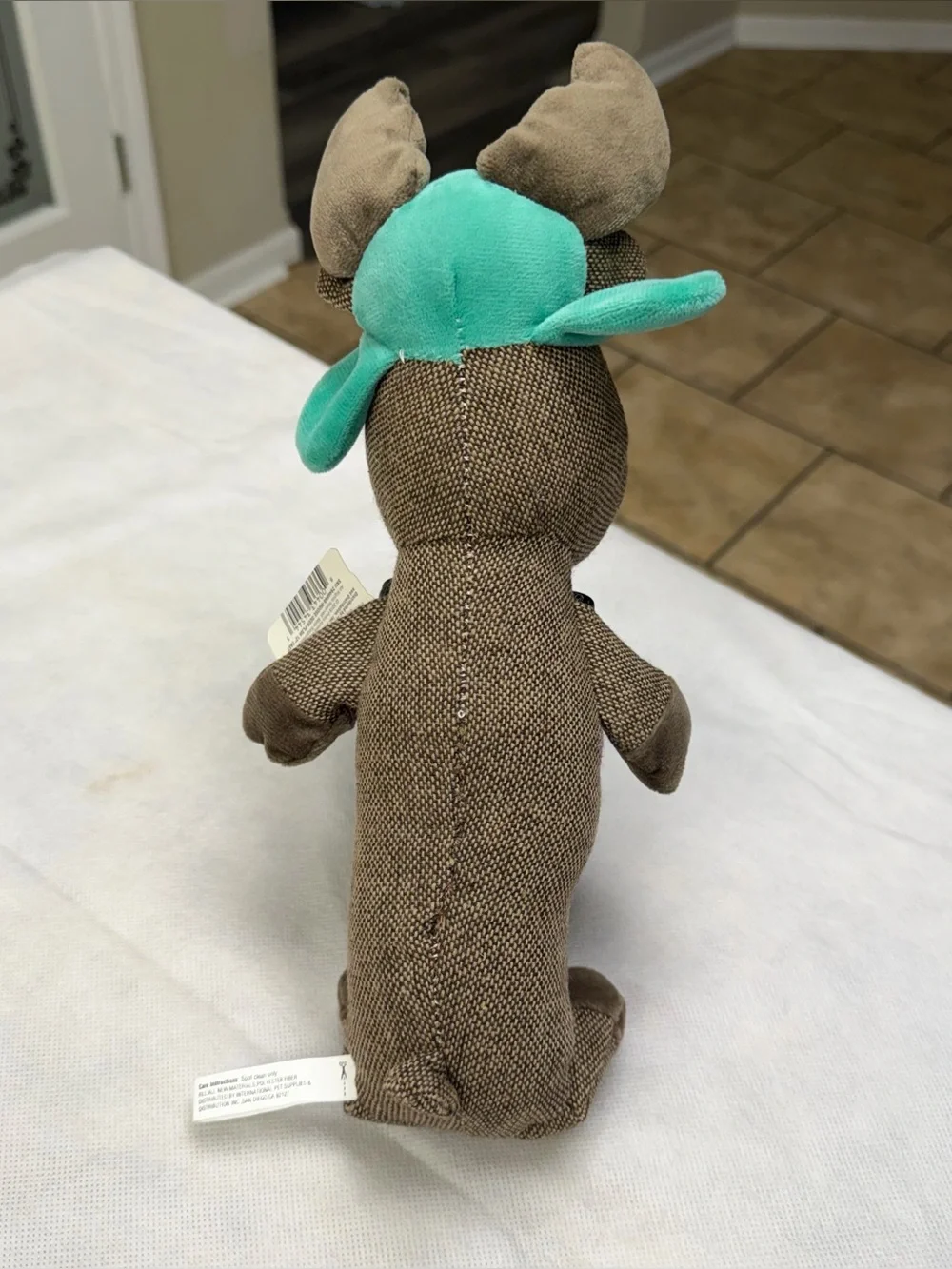 2 Leaps & Bounds Polar Pal Plush Moose Deer 12” Dog Toy